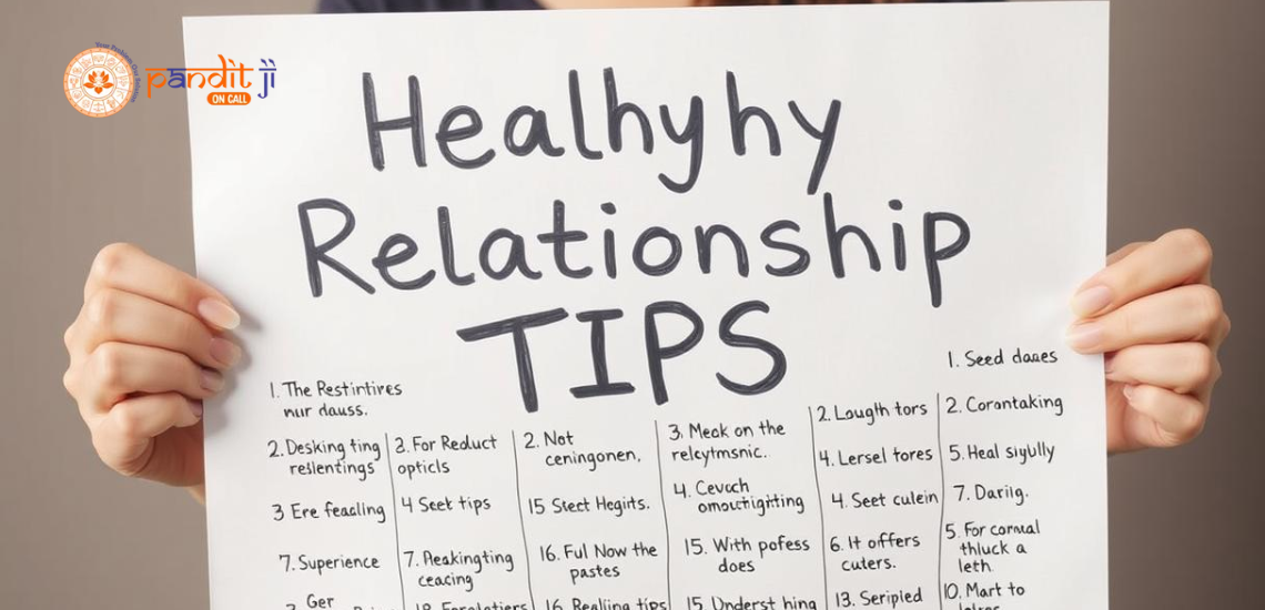 Healthy Relationship Tips to Strengthen Your Love: PanditJi